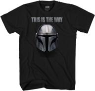 🌟 black & large star mandalorian men's clothing t-shirt logo