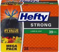 🍃 39-галлонные мешки для травы и листьев hefty - пакет из 38 штук для эффективного и надежного утилизации отходов логотип