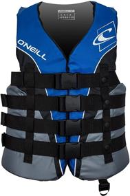 img 4 attached to 🌊 O'Neill Superlite USCG Life Vest for Men in Pacific/Smoke/Black:White, 4X-Large - Wetsuits
