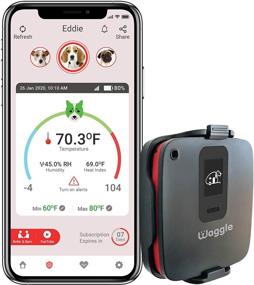 img 4 attached to Wireless RV/Dog Temperature & Humidity Sensor with 4G Verizon Cellular, 24/7 Email/SMS Alerts, No WiFi Needed | iOS/Android Compatible