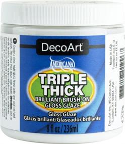 img 1 attached to DecoArt TG01-36 Triple Thick Gloss Glaze: Enhance Your Crafts with a Stunning 8-Ounce Triple Thick Gloss Glaze (Jar)