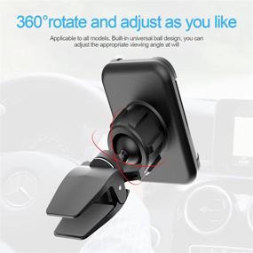 img 2 attached to Magnetic Phone Mount for Car: 360°Rotation Universal Holder for iPhone 13/Pro Max/Pro/12 Pro Max/11/Pro/Pro Max, Samsung Galaxy & More - Suitable for Most Cars