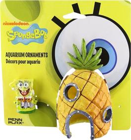 img 2 attached to 🍍 Penn Plax SpongeBob Pineapple House Aquarium Ornament (07074) - Enhance Your Aquarium with this Decorative Addition