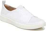 vionic women's essence zinah platform slip-on fashion sneaker - comfortable leather shoes with three-zone orthotic arch support for medium fit logo