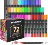 🎨 enhance your adult coloring with mogyann markers - 72 color dual tip brush pens set logo