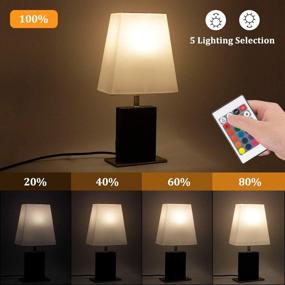 img 2 attached to Control Brightness Dimmable Nightstand Bedrooms
