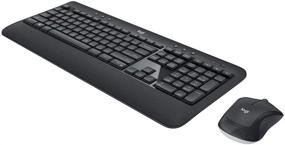 img 3 attached to 🖥️ Беспроводная клавиатура и мышь Logitech MK540 Advanced Combo - Полный размер, длительный срок службы аккумулятора, индикатор Caps Lock, горячие клавиши, защищенное соединение 2.4 ГГц.