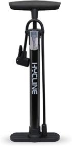 img 4 attached to High Pressure Floor Bicycle Tire Pump - Hycline Bike Pump for Road Mountain Commuter Bike Tire, Presta and Schrader Valve Compatible, 150/160 PSI, suitable for Ball and Air Cushion