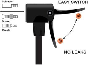 img 3 attached to High Pressure Floor Bicycle Tire Pump - Hycline Bike Pump for Road Mountain Commuter Bike Tire, Presta and Schrader Valve Compatible, 150/160 PSI, suitable for Ball and Air Cushion