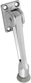 img 1 attached to Enhanced Satin Chrome Kickdown Door Stop - National Hardware N273-557 V239, 5 Inch