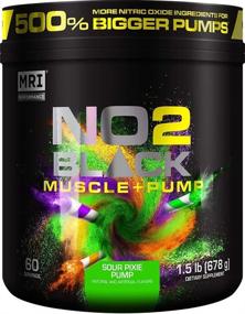 img 3 attached to MRI NO2 Black Nitric Oxide Supplement - Enhances Pump, Muscle Growth, Vascularity & Energy. Potent Pre-Workout NO Booster Formula with Citrulline. 60 Servings (Sour Pixie Pump) - NO2NEW