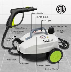 img 3 attached to 🔥 Ivation Canister Steam Cleaner IVASTEAMR20 - 1800W