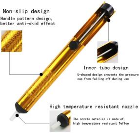 img 3 attached to 🔧 Complete Professional Welding and Desoldering Tool Set (12 Pieces) with Pumps, Wicks, Cutters, Tweezers, Wire, and Auxiliary Accessories