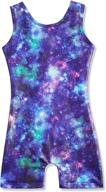 🤸 toddlers gymnastics leotards: biketards unicorn, dinosaur, rainbow, mermaid, leopard, donut & galaxy prints logo