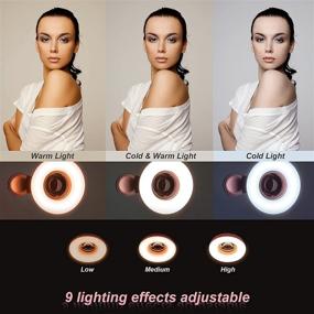 img 1 attached to 📸 Rechargeable Phone Camera Lens with Selfie Ring Light, 15x Macro Lens, Triple Light Modes and Double Row 53 LED Lights, ideal for iPhone/Android Mobile Photography, Camera Video Recording, VLOG