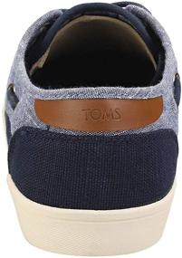 img 1 attached to TOMS Dorado Heritage Canvas Chambray Men's 👞 Loafers & Slip-Ons: Stylish Comfort for Every Step