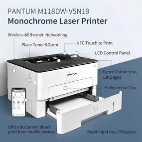 img 3 attached to 🖨️ Pantum M118DW Compact Monochrome Laser Printer with Wireless Printing and Duplex Two-Sided Printing
