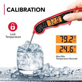 img 1 attached to Thermometer Instant Backlight Calibration Waterproof Kitchen & Dining for Kitchen Utensils & Gadgets