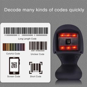 img 3 attached to 📱 Alacrity Handsfree 2D and 1D Barcode Scanner: Omnidirectional Desktop Reader with USB Cable, Mobile Phone Screen Barcode Capture Capability