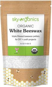 img 4 attached to 🕯️ Sky Organics 1lb Organic White Beeswax Pellets: Pure, USDA Certified & Pesticide-free | Triple Filtered Pastilles for DIY Candles, Skin Care & Lip Balm