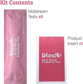 img 1 attached to Wondfo Pregnancy Test Early Result 5 Pack - High Sensitivity HCG 🤰 Urine Midstream Test 10 MIU - Detect 6 Days Prior to Expected Period