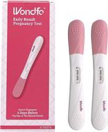 wondfo pregnancy test early result 5 pack - high sensitivity hcg 🤰 urine midstream test 10 miu - detect 6 days prior to expected period logo