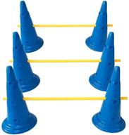 🐶 midlee dog cone & pole agility set: versatile 3-piece kit for dogs of all sizes logo