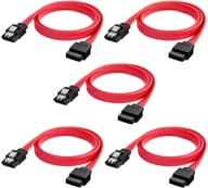 🔒 cablecreation 5 pack of 8 inch female locking cables: efficient and reliable connections логотип