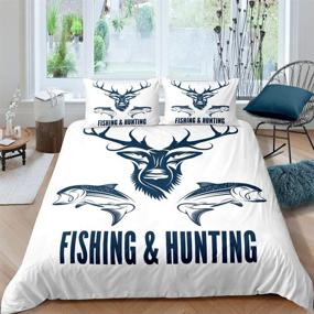 img 4 attached to Feelyou Bedding Hunting Comforter Wildlife