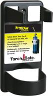 🔥 enhanced safety and convenience: komelon ts12 torch safe utility torch holder in sleek black design logo