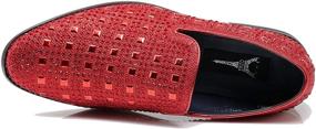 img 1 attached to Vintage Fashion Rhinestone Designer Loafers Men's Shoes in Loafers & Slip-Ons