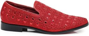 img 3 attached to Vintage Fashion Rhinestone Designer Loafers Men's Shoes in Loafers & Slip-Ons