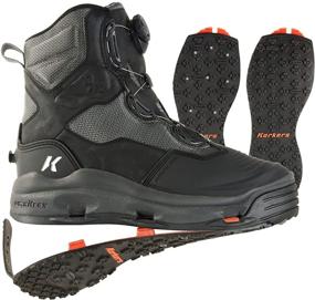 img 4 attached to Enhance Your Traction and Safety with Korkers Darkhorse Wading KLING STUDDED