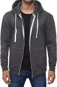 img 4 attached to Decrum Melange Charcoal Raglan Hoodie Men's Clothing for Active