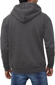 img 1 attached to Decrum Melange Charcoal Raglan Hoodie Men's Clothing for Active