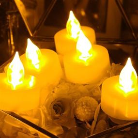 img 3 attached to 🕯️ Long-lasting 6 PCS Premium Flameless Tealights with Timer, LED Battery Powered Tealights- 200+ Hours Battery Life