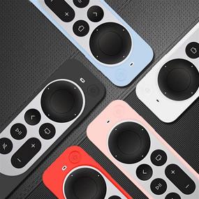 img 3 attached to Seltureone Blue Silicone Protective Case Sleeve for Apple TV 4K Siri Remote 2021 - Shock Absorption & Washable!