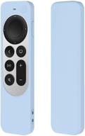 seltureone blue silicone protective case sleeve for apple tv 4k siri remote 2021 - shock absorption & washable! logo