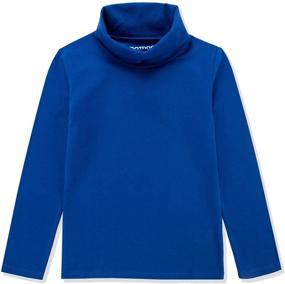 img 4 attached to 👚 DOTDOG Spandex Pullover: Trendy Turtleneck T Shirt for Girls' Clothing