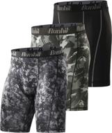 🩲 men's runhit compression shorts - spandex workout underwear for running logo