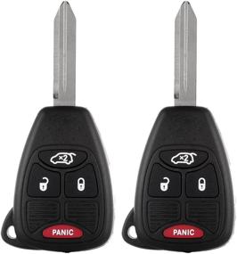 img 4 attached to 🔑 ECCPP Keyless Entry Remote Key Fob Case Replacement for Chrysler Pacifica Sebring 200 Dodge Nitro Avenger Caliber Jeep Liberty Patriot Compass OHT692714A M3N5WY72XX (2)