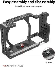 img 1 attached to SMALLRIG Camera Cage for Sony A6000 A6300 ILCE-6000 ILCE-6300 NEX7 - 1661: Review, Features, and Pricing