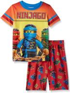 👦 lego ninjago boys' 2-pc pajama short set: comfortable and stylish sleepwear for your little ninja! logo