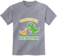 🦖 футболка teestars brother raptor dinosaur: модная коллекция топов, футболок и рубашек для мальчиков. логотип