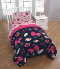 img 1 attached to 🌹 Nickelodeon JoJo Siwa Roses & Bows Twin Sheet Set - Super Soft and Cozy Kid’s Bedding