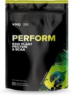 🥤 vivo life perform - large acai & blueberry vegan protein blend with bcaa, gluten & soy free shake logo