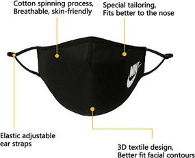 img 2 attached to Washable Beathable Adjustable Reusable Comfortable Sports & Fitness