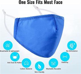 img 1 attached to Washable Beathable Adjustable Reusable Comfortable Sports & Fitness