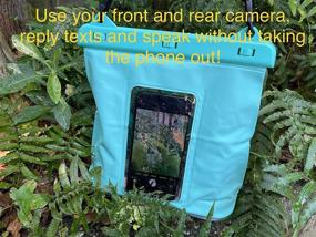 img 3 attached to 🌟 LAQ DESiGN STAYDRY Водонепроницаемая двухсторонняя сумка с регулируемым ремешком для хранения с перспективным видом и карманом с функцией сенсорного экрана (Звезда)
