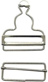 img 1 attached to 🔗 ZQMALL 45mm (1 2/5 inch) Suspender Adjuster Braces Buckle with Slider, Dungaree Fastener Buckle - Pack of 6 Set